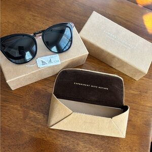 Sleek Black Sunglasses with Case